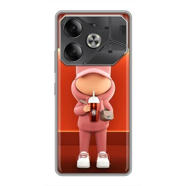 Чехол с принтом «С Кофе» для TECNO Pova 6