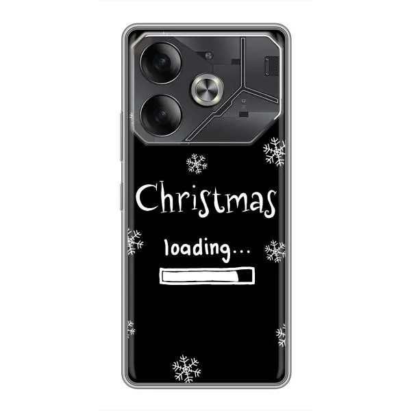 Чехол с принтом «Christmas loading» для TECNO Pova 6