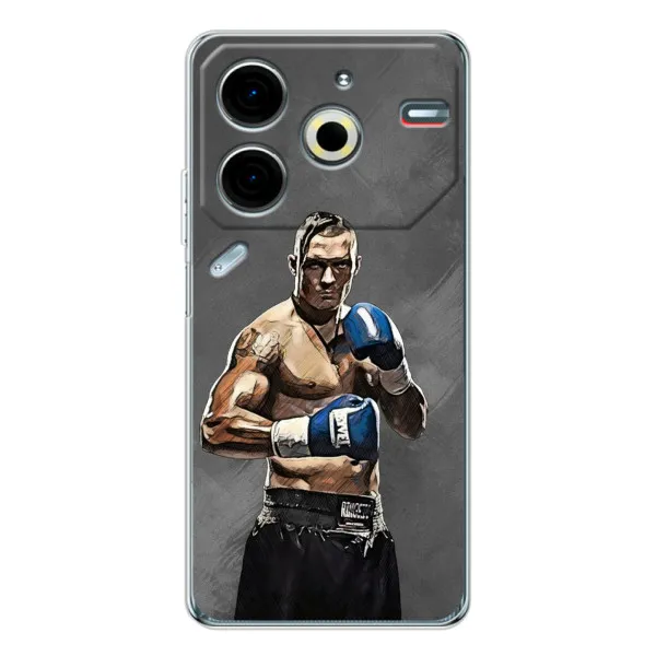Чехол с принтом «Александр Усик» для TECNO Pova 7 Pro Чехол с принтом «Александр Усик» для TECNO Pova 7 Pro