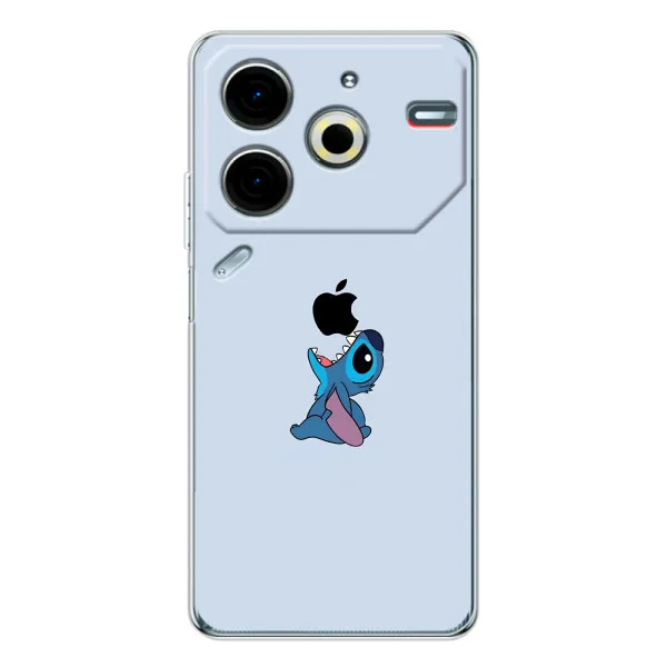 Чехол с принтом «Stitch apple» для TECNO Pova 7 Pro Чехол с принтом «Stitch apple» для TECNO Pova 7 Pro