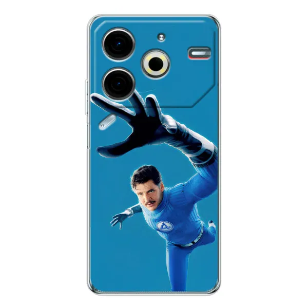 Чехол с принтом «Мистер Фантастик супергерой» для TECNO Pova 7 Pro Чехол с принтом «Мистер Фантастик супергерой» для TECNO Pova 7 Pro