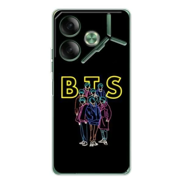 Чехол с принтом «BTS стайл» для TECNO Pova 7