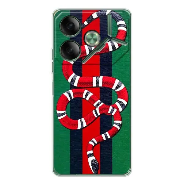 Чехол с принтом «Gucci змия» для TECNO Pova 7 Чехол с принтом «Gucci змия» для TECNO Pova 7