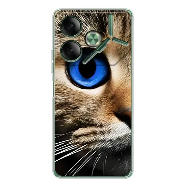 Чохол з принтом «Око кота» для TECNO Pova 7 Чохол з принтом «Око кота» для TECNO Pova 7