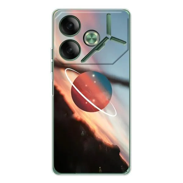 Чехол с принтом «Сатурн» для TECNO Pova 7 Чехол с принтом «Сатурн» для TECNO Pova 7