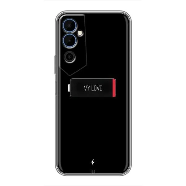Чехол с принтом «Love battery» для TECNO POVA Neo 2