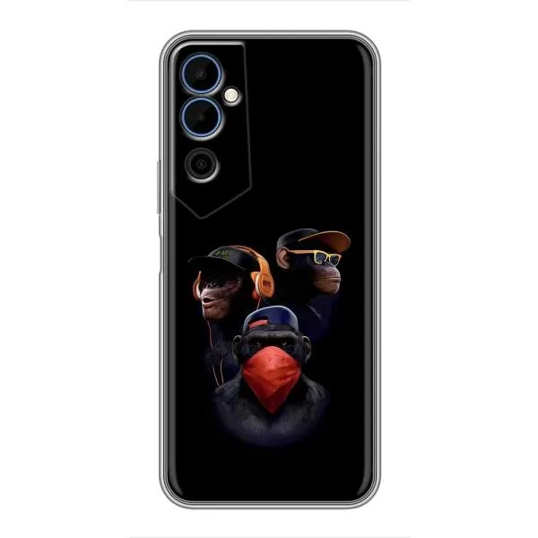 Чохол з принтом «Три мавпи» для TECNO POVA Neo 2