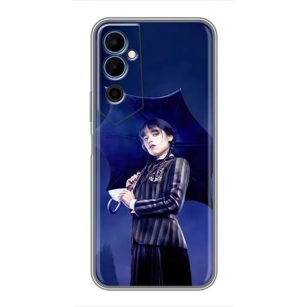 Чехол с принтом «Уэнздей с зонтом» для TECNO POVA Neo 2