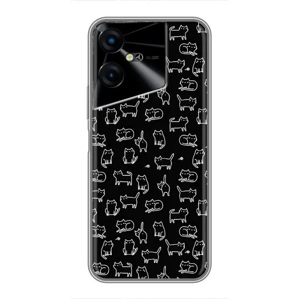 Чехол с принтом «Меленькие котики» для TECNO POVA Neo 3