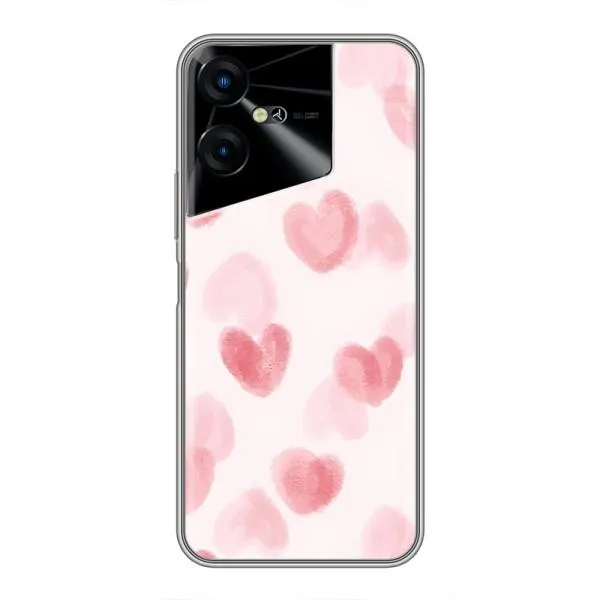 Чехол с принтом «Розовые сердечки» для TECNO POVA Neo 3 Чехол с принтом «Розовые сердечки» для TECNO POVA Neo 3
