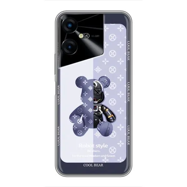 Чехол с принтом «Медвежонок LV» для TECNO POVA Neo 3