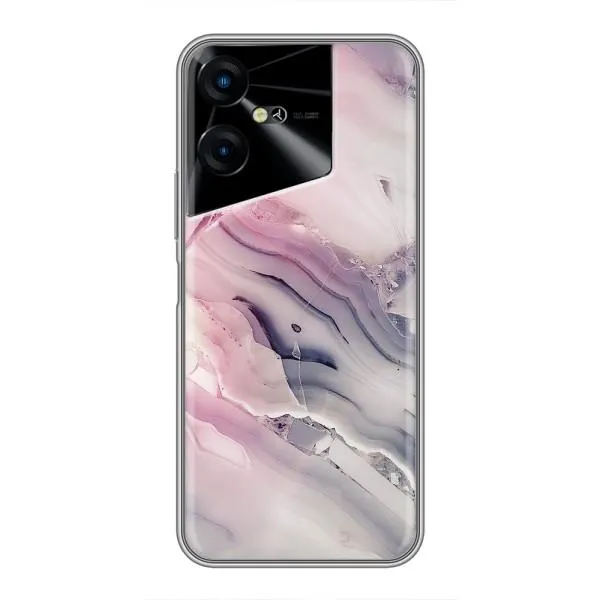 Чехол с принтом «Пурпурный Мрамор» для TECNO POVA Neo 3