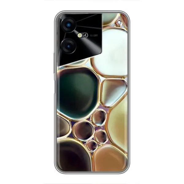 Чехол с принтом «Радужный Мрамор» для TECNO POVA Neo 3