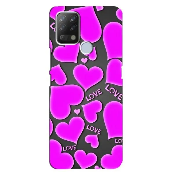 Чохол з принтом «Pink hearts» для TECNO Pova Чохол з принтом «Pink hearts» для TECNO Pova