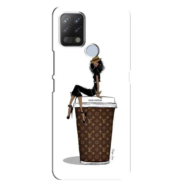 Чехол с принтом «кофе LOUIS VUITTON» для TECNO Pova