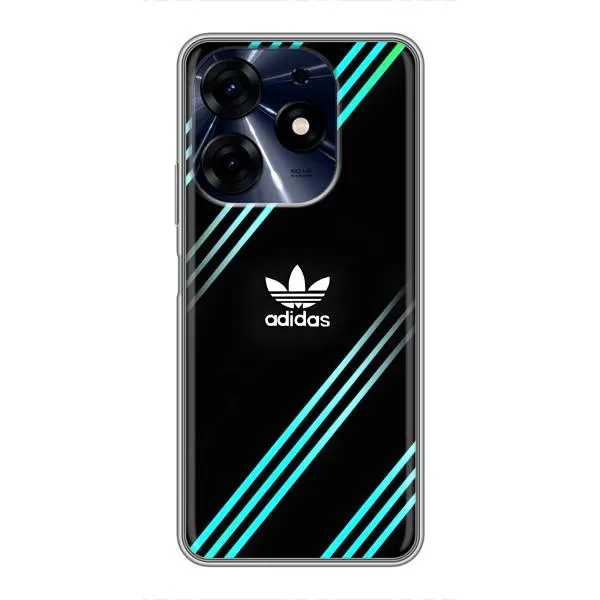 Чехол с принтом «Адидас с полосами» для TECNO Spark 10 Pro