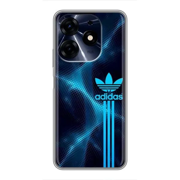 Чехол с принтом «Синий Адидас» для TECNO Spark 10 Pro