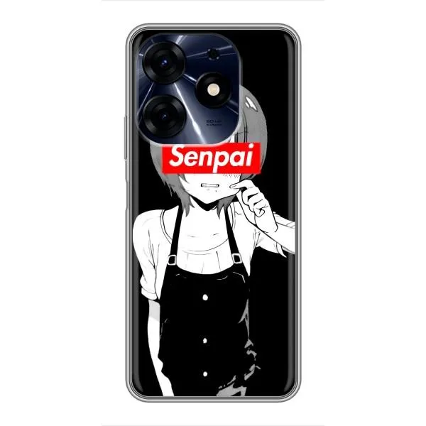 Чехол с принтом «Senpai» для TECNO Spark 10 Pro