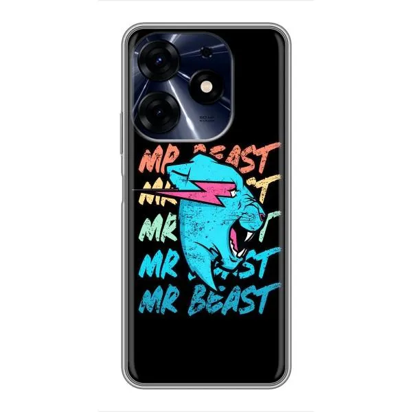 Чехол с принтом «logo Mr beast» для TECNO Spark 10 Pro