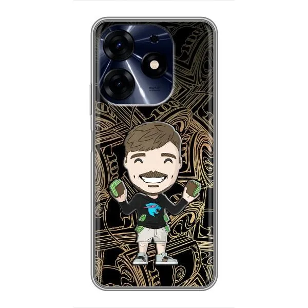 Чехол с принтом «Mister Beast» для TECNO Spark 10 Pro