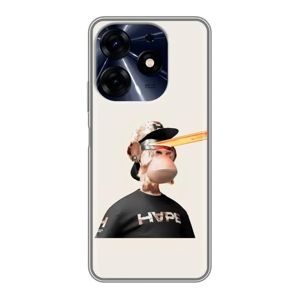 Чехол с принтом «обезьяна NFT в очках» для TECNO Spark 10 Pro