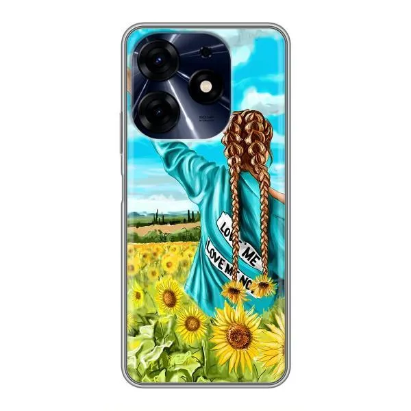 Чехол с принтом «Украиночка» для TECNO Spark 10 Pro Чехол с принтом «Украиночка» для TECNO Spark 10 Pro