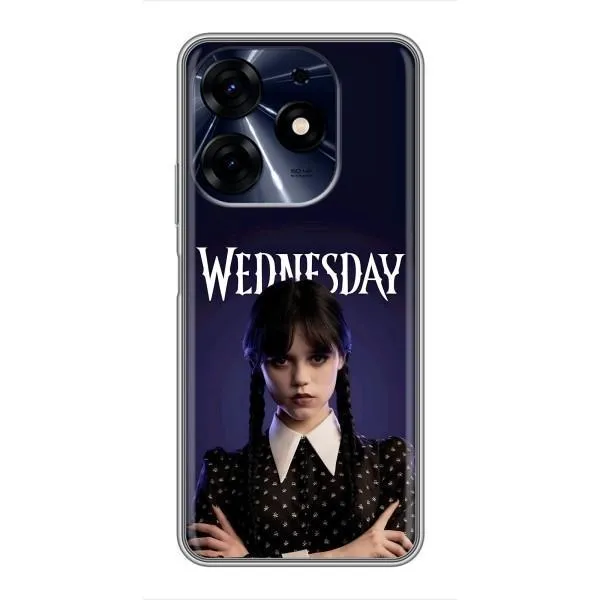 Чехол с принтом «Wednesday» для TECNO Spark 10 Pro