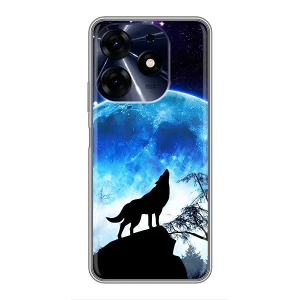 Чехол с принтом «Волк на луну» для TECNO Spark 10 Pro Чехол с принтом «Волк на луну» для TECNO Spark 10 Pro