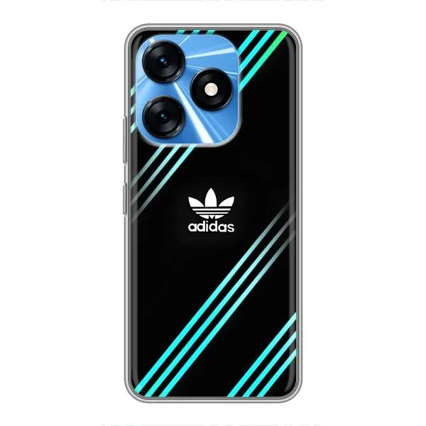 Чехол с принтом «Адидас с полосами» для TECNO Spark 10