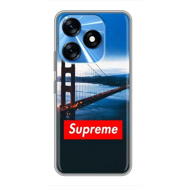 Чехол с принтом «Стиль Supreme» для TECNO Spark 10 Чехол с принтом «Стиль Supreme» для TECNO Spark 10