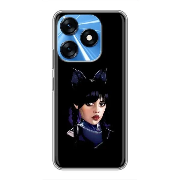 Чехол с принтом «серьезная Уэнздей» для TECNO Spark 10 Чехол с принтом «серьезная Уэнздей» для TECNO Spark 10