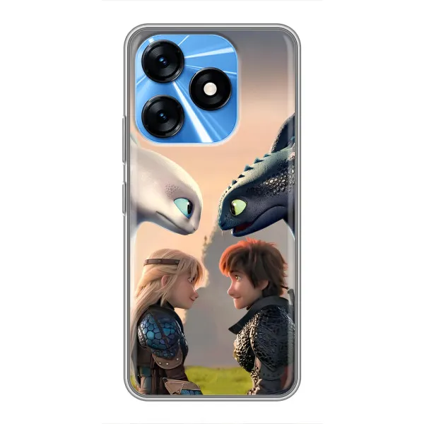 Чехол с принтом «Иккинг и Астрид» для TECNO Spark 10 Чехол с принтом «Иккинг и Астрид» для TECNO Spark 10