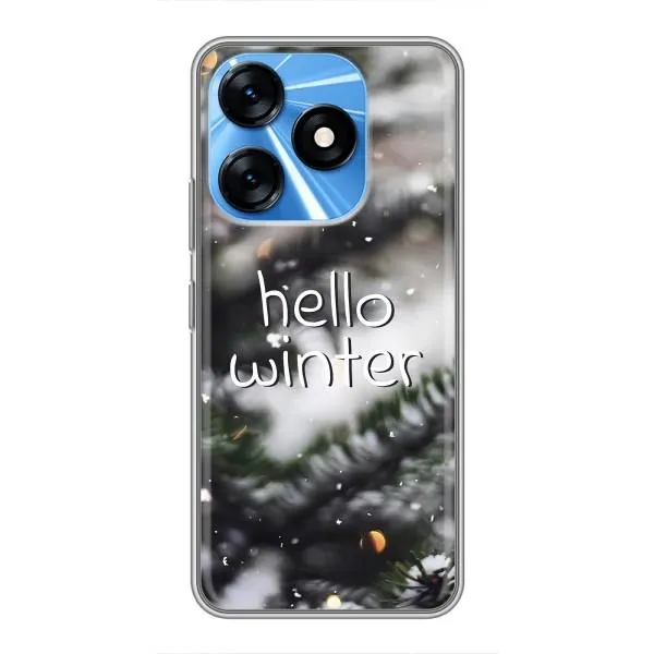 Чехол с принтом «Hello winter» для TECNO Spark 10 Чехол с принтом «Hello winter» для TECNO Spark 10