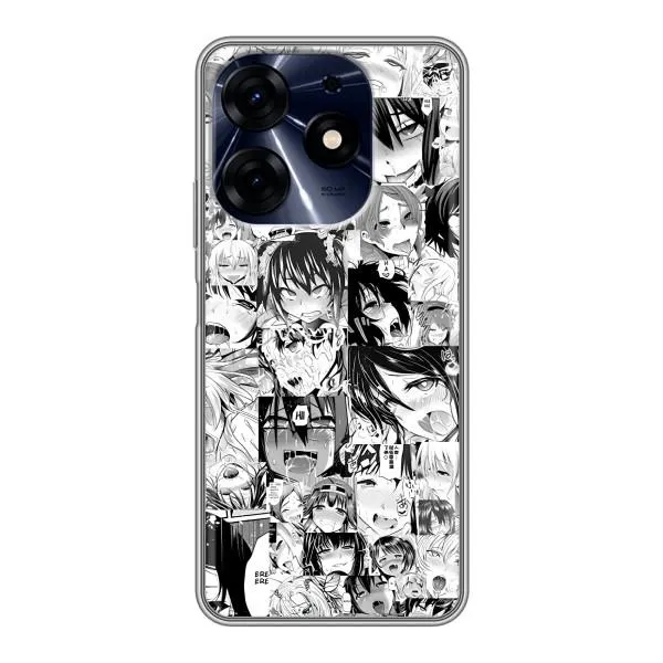 Чехол с принтом «Ahegao manga» для TECNO Spark 10c