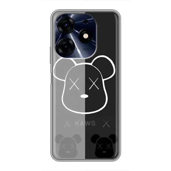 Чехол с принтом «БеарБрик глаза» для TECNO Spark 10c