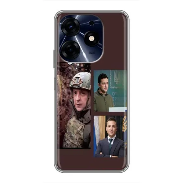 Чехол с принтом «Президент» для TECNO Spark 10c