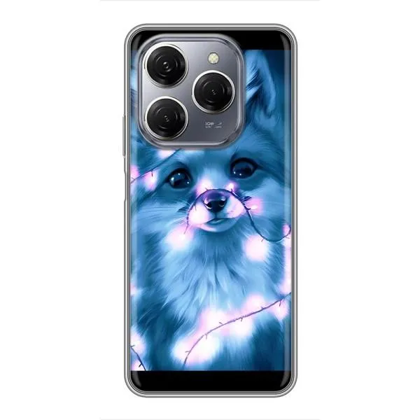 Чохол з принтом «Яскрава лисичка» для TECNO Spark 20 Pro