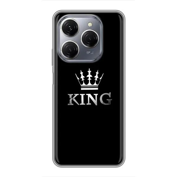 Чехол с принтом «KING» для TECNO Spark 20 Pro