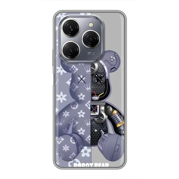 Чехол с принтом «Робот Мишка» для TECNO Spark 20 Pro Чехол с принтом «Робот Мишка» для TECNO Spark 20 Pro