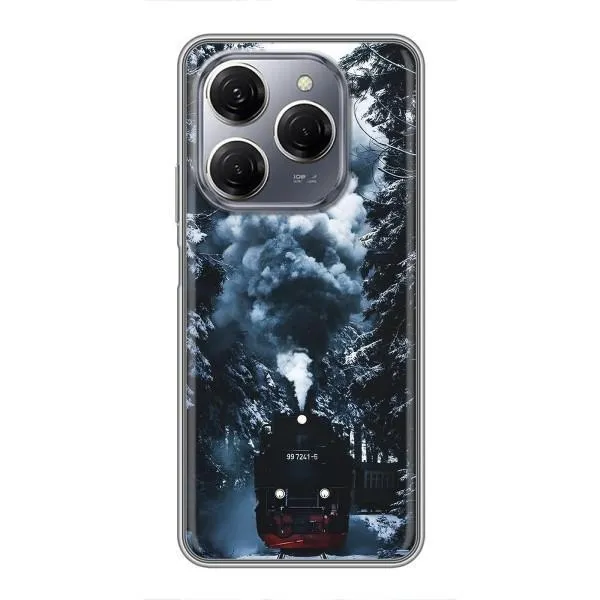 Чехол с принтом «Зимний поезд» для TECNO Spark 20 Pro Чехол с принтом «Зимний поезд» для TECNO Spark 20 Pro
