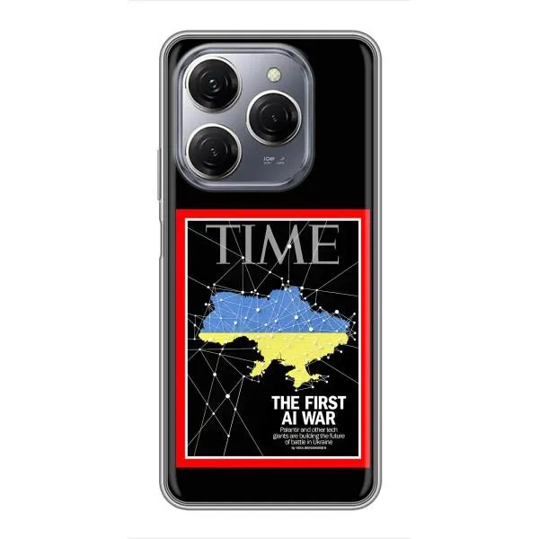 Чехол с принтом «TIME Ukraine» для TECNO Spark 20 Pro