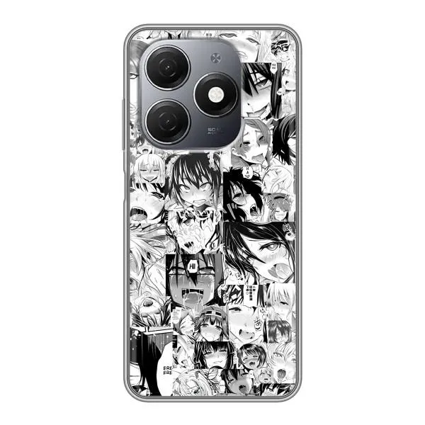 Чехол с принтом «Ahegao manga» для TECNO Spark 20