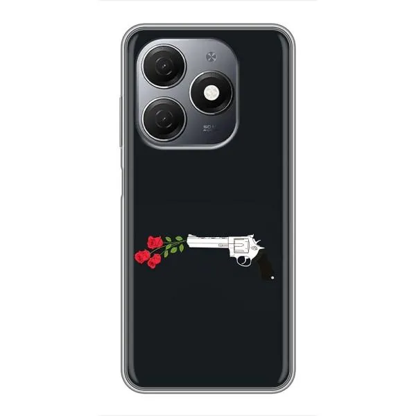 Чехол с принтом «Неожиданные цветы» для TECNO Spark 20