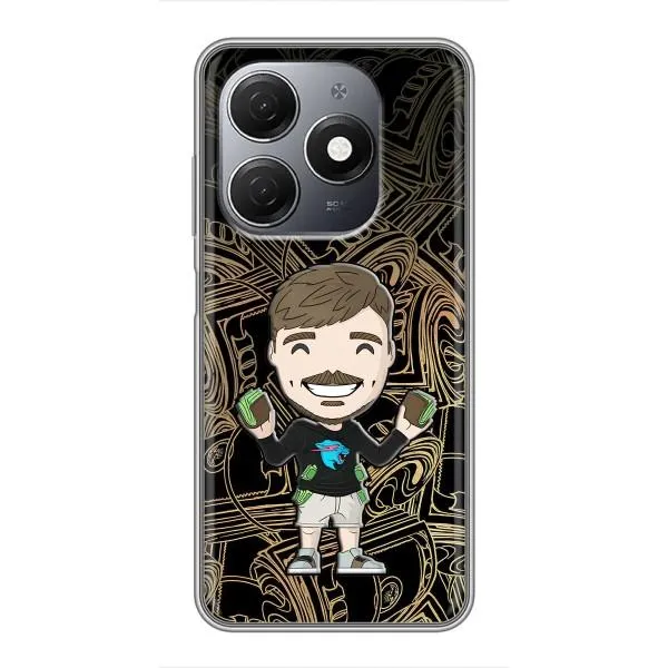 Чехол с принтом «Mister Beast» для TECNO Spark 20