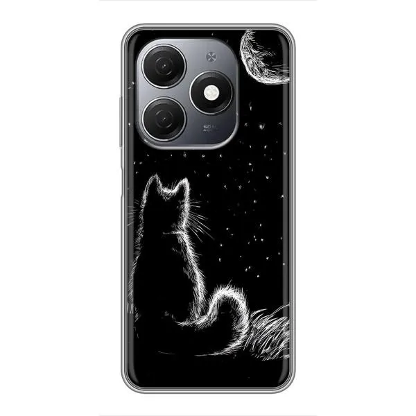 Чохол з принтом «Котик і місяць» для TECNO Spark 20 Чохол з принтом «Котик і місяць» для TECNO Spark 20