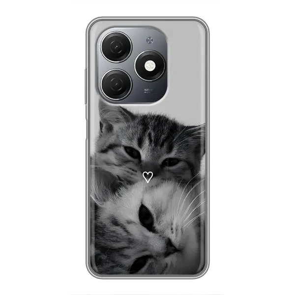 Чохол з принтом «Пара котів» для TECNO Spark 20