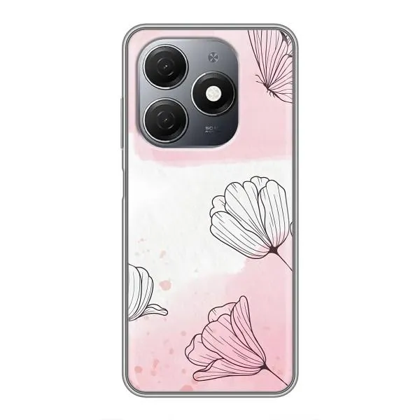 Чехол с принтом «Розовые цветы» для TECNO Spark 20 Чехол с принтом «Розовые цветы» для TECNO Spark 20