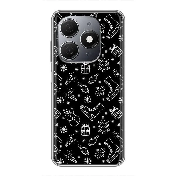 Чехол с принтом «Новогодний фон» для TECNO Spark 20 Чехол с принтом «Новогодний фон» для TECNO Spark 20