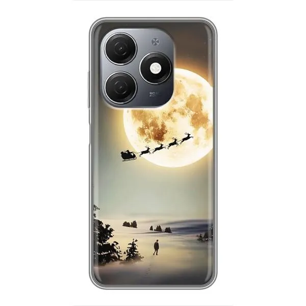 Чехол с принтом «Санта на луне» для TECNO Spark 20 Чехол с принтом «Санта на луне» для TECNO Spark 20