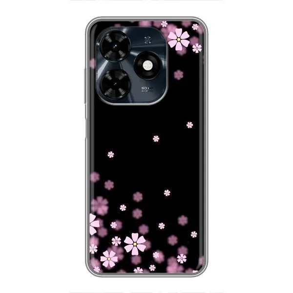 Чехол с принтом «Цветочки маленькие» для TECNO Spark 20c